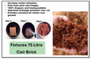 5kg Coir Potting Mix Brick | Expands to 75 Litre of 100% Natural Compost