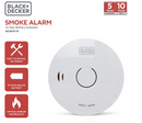 Black + Decker Smoke Alarm |10 Year Sealed Lithium Battery Life | Optical Sensor.