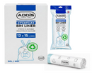 Addis 50–60L Bin Liners with Drawstring | 1 x Roll 15 Bags