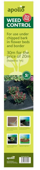 Apollo Weed Control Fabric 20m + 50% Free {30m} x 1m