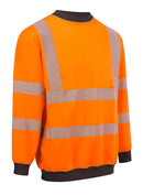 High Visibility Arc Flash Sweatshirt Orange ALL SIZES