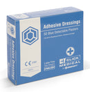 Click Medical Blue Detectable Plasters Fingertip Box of 50