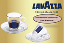 Lavazza Trasparenza Espresso Cup & Saucer Set (2 Pack)