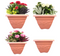 Wham Vineyard Terracotta Square Planter 32cm H236