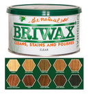Briwax Original Natural Wax Polish – CLEAR 400g