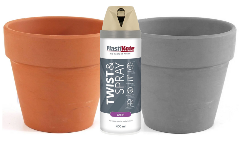 Plasti-Kote 400Ml Premium Spray Paint Satin - Warm Grey