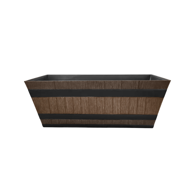 Barrel Design Tan Trough L50cm x W25.5cm x H19.5cm