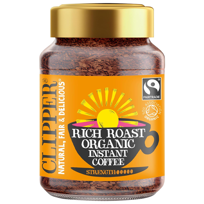 Clipper Organic Rich Roast Single Origin Arabica Coffee 100g