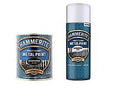 Hammerite Direct To Rust Metal Paint - Hammered Dark Green Finish 750Ml