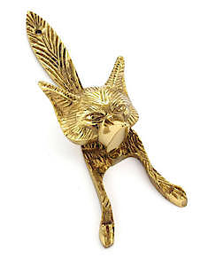 Brass Fox Head Knocker S2270