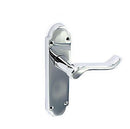 Securit Richmond Chrome Latch Handles (Pair) - 170Mm