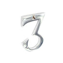 Sec 75Mm Numeral 3 Chrome S2963*