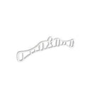 Sec Rack End White Card X2 S5219*