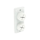 Sec Towel Holder Doubl Wht S6361