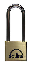 Henry Squire Lion Premium Solid Brass 5 Pin Long Shackle Double Locking Padlock, 39.5 Mm