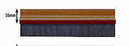 Brushstrip Pvc 914mm Brown