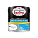 Sandtex One Coat Exterior Gloss Paint 2.5 Litre Brilliant White