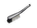 Addis Hand Brush With Stiff Bristles And An Extra-Sturdy Handle, Metallic Silver