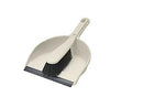 Addis Dustpan & Brush Set In Linen | Stiff, Dirt-Trapping Bristles | Rubber Lip Feature | 1 x 2