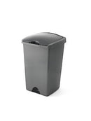 Addis 50 Litre Lift Up Lid Kitchen Rubbish Bin | Metallic | 510711.