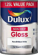 Dulux Non Drip Gloss Paint For Wood And Metal - Black 2.5L