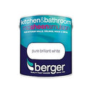 Berger Paint For Kitchen & Bathroom 2.5 Litres Matt Brilliant White