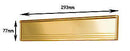 Letterbox Seal+Flap Brn Lps/F-Bn