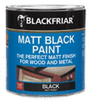 Blackfriar Matt Black Paint 125ml | For Wood and Metal