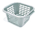 Addis 505977 24 Litre Square Laundry Basket, Metallic