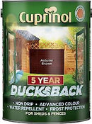Cuprinol Ducksback 5 Year Waterproof For Sheds And Fences, 5 L - Silver Copse