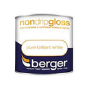 Berger Non Drip Gloss Brilliant White Paint- 250Ml
