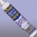Everbuild Bath and Kitchen Acrylic Sealant – Anti Mould Formulation – White – 290ml cartridge