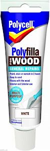 Polycell Plcwgrw75 Wood Filler Polyfilla Interior Exterior Use Tough Durable Repaintable