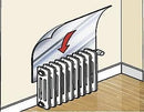 Radiator Heat Reflect Foil by Exitex 5m x 50cm with sticky pads Included