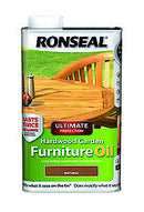 Ronseal Uhwgfoo1L 1 Litre Ultimate Protection Hardwood Garden Furniture Oil - Oak