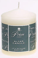 Price'S Candles - Altar Candle - 100Mm X 80Mm - Unscented - Up To 50 Hour Burn Time