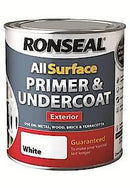 Ronseal 37559 All Surface Primer And Undercoat, White, 750Ml
