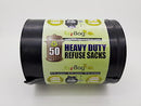 Ecobag - 50 Pack Heavy Duty Bin Bags - 50L - 35 Microns