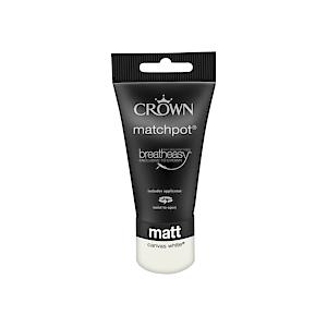 Crown Matt Emulsion 40Ml Canvas White