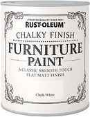 Rust-Oleum  A Classic, Smooth Touch Flat Matt Watercolour Paint Finish, Chalk White, 750Ml