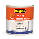Rustins Matt Emulsion Paint White 250Ml
