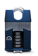 Squire Henry Warrior 5 Wheel Closed Shackle Combination Padlock, 65 Mm (Length)