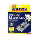 The Big Cheese Galvanised Metal Reusable Ultra Power Mouse Traps 2 Pack