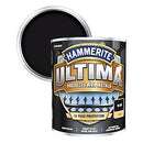 Hammerite Ultima Matt Metal Paint - 750Ml - Black, (Pack Of 1), Hmmummbl750