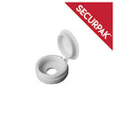 Fold over screw caps White (30)
