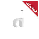 Cable Clips Round White 4.0mm(40)