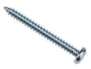 Forgefix Self Tapping Screws Pan Head | 5/8" X 8 | Zinc Plated | Box 200