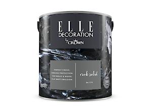 Elle Decoration By Crown 2.5L Flat Matt Emulsion Paint - Rock Solid No 173