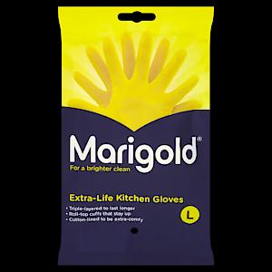 Marigold Unisex  Gloves-Large-1 Pair Yellow M
