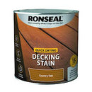 Ronseal Q/D Decking Stain Country Oak 2.5L Country Oak 2.5 Liters Paint